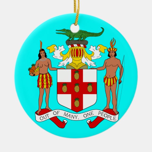 JAMAICA* Ornamento de Navidad Personalizado (Frente)