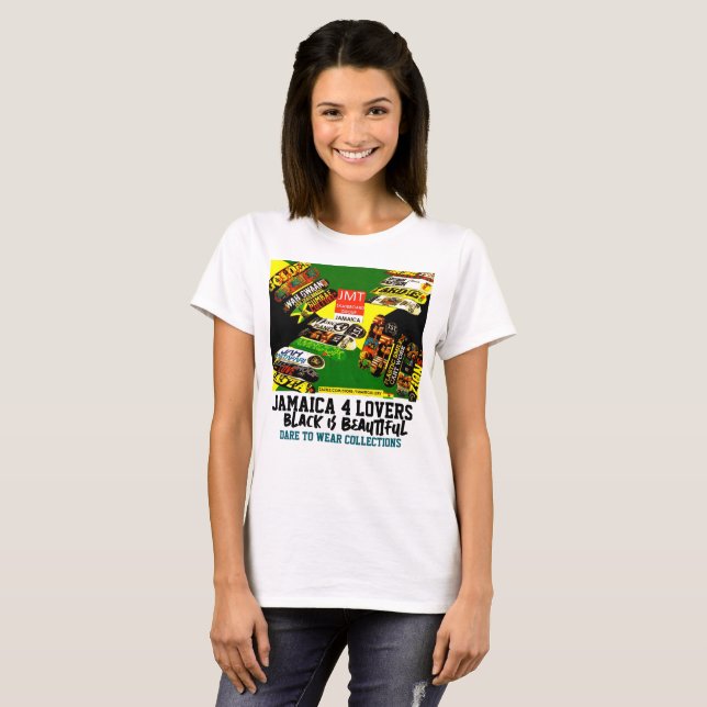 JAMAICA PARA LOS AMANTES. Camiseta básica para muj (Anverso completo)