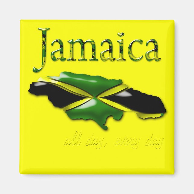 Jamaica todo el día, imán todos los días (Frente)