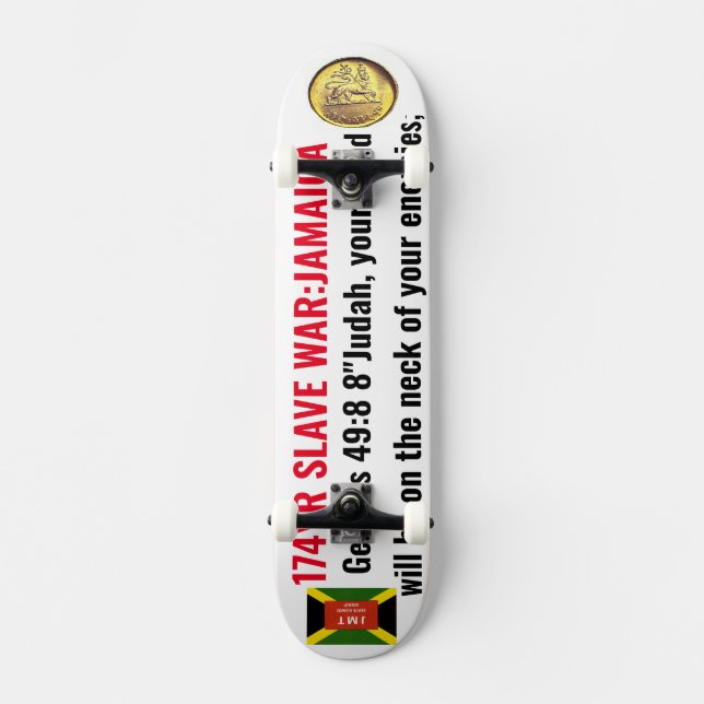 JAMAICA TRIBE OF JUDAH (GEN 49:8) Skateboard (Anverso)