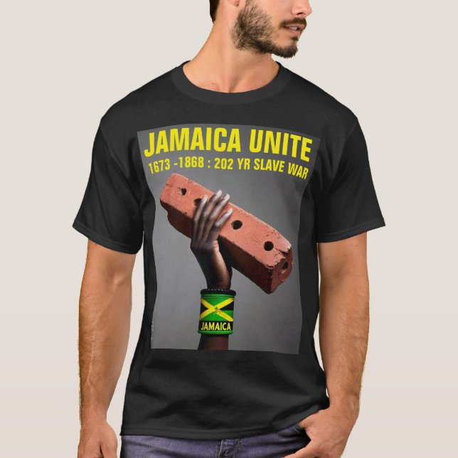 JAMAICA UNE Camiseta oscura básica (Anverso)