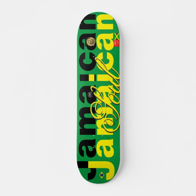 JAMAICAN SOUL 7 3/4" cubierta para skateboard (Anverso )