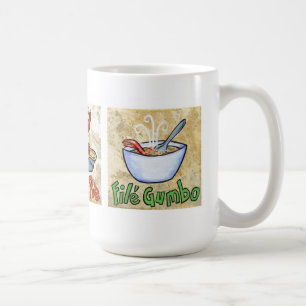 Jambalaya, empanada de los cangrejos, taza del