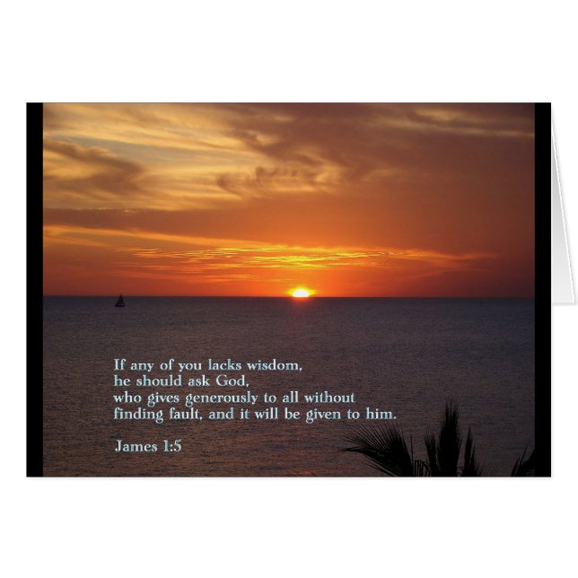 James 1:5 Sunset (Anverso (Horizontal))
