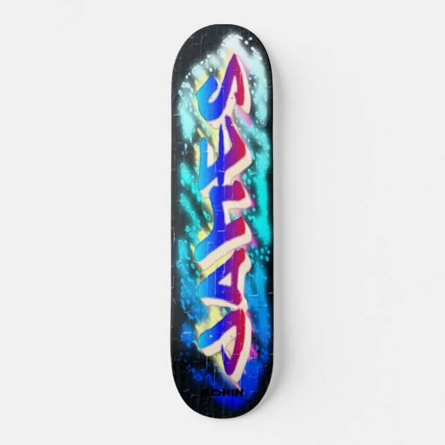 JAMES Graffiti Personalizado Skateboard (Anverso)