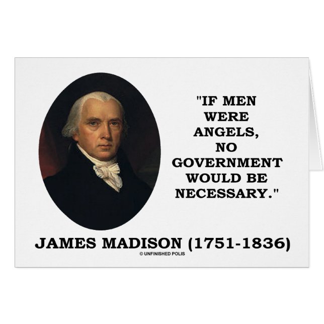 James Madison Si los hombres fueran ángeles, no lo (Anverso (Horizontal))