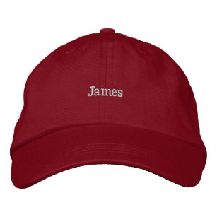 James - Personalizar su propio nombre de gorra