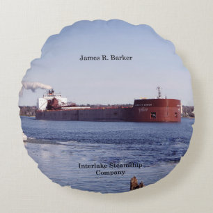 James R. Barker almohada redonda