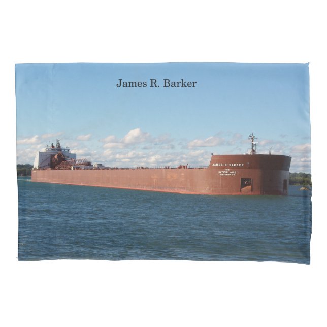 James R. Funda de almohada de barker (Anverso)