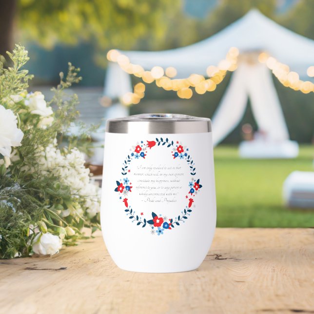 Jane Austen Happiness Quote, Pride and Prejudice (Boda (girada))