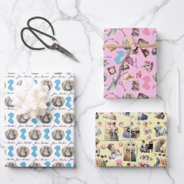 Jane Austen Set de papel de envolver (Anverso)