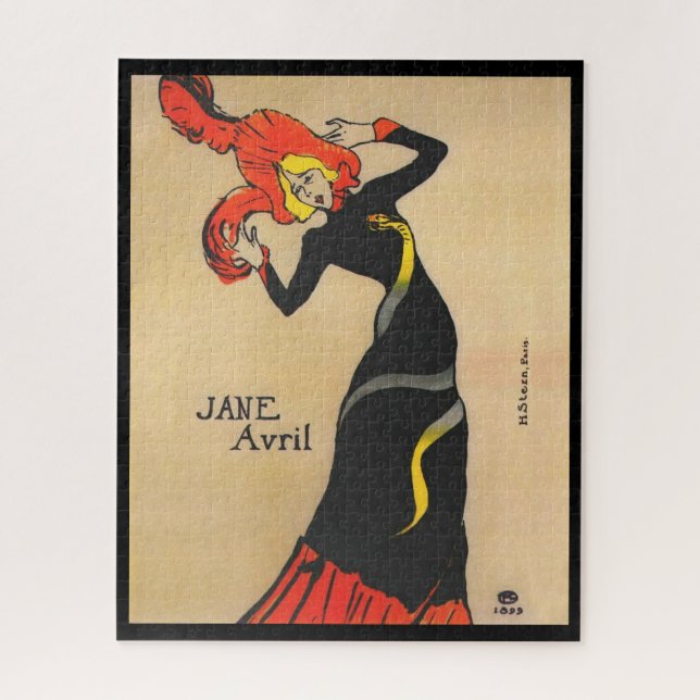 Jane Avril 1 Jigsaw Puzzle (Vertical)