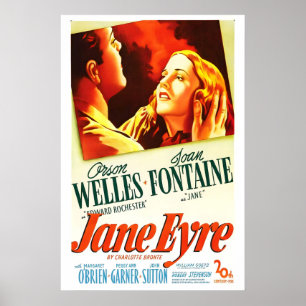 Jane Eyre 1943 PÓSTER IMPRESO 40s Vintage Hollywoo