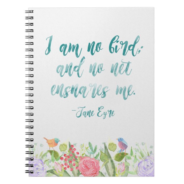 Jane Eyre - no soy ningún pájaro - cuaderno (Frente)