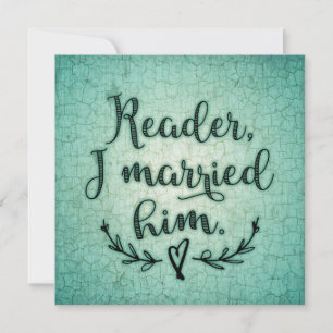 Jane Eyre Reader Me Casé Con Él