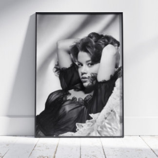 Jane Fonda Poster ~ Negro y Blanco ~ Decoración de