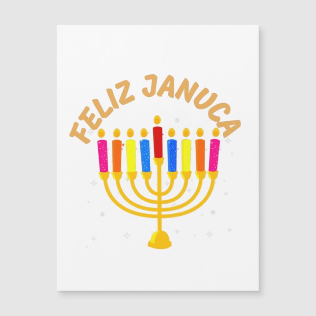 Januca, Feliz Januca, Menorah, Masada, Janucia (Anverso)