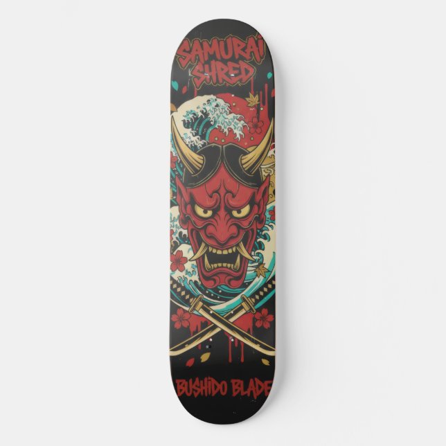 Japanese demon Skateboard Art – Japanese Spirit (Anverso)