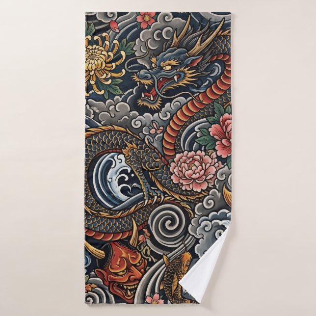 Japanese tattoo art (Toalla de baño)