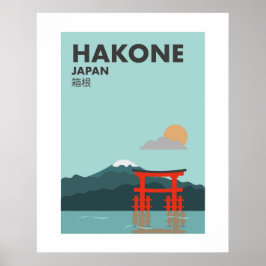 Japón Hakone, Torii de la Paz, arte en el muro del