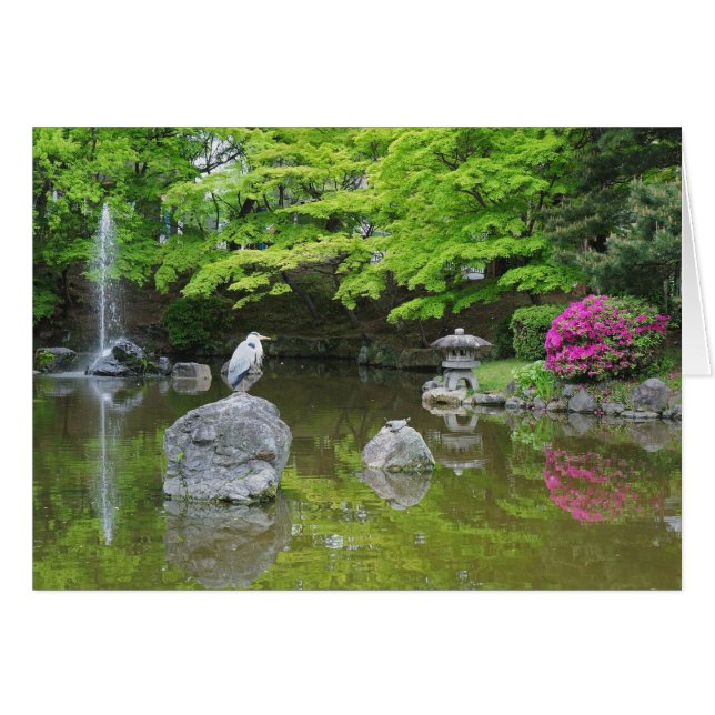 Japón, Kioto. Perón con hojas verdes frescas (Anverso (Horizontal))