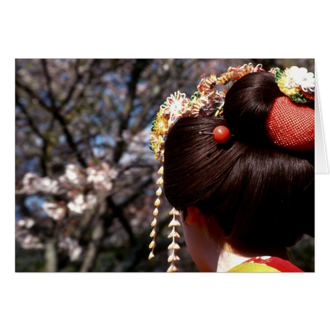 Japón, Kioto. Vista trasera de la geisha (Anverso (Horizontal))