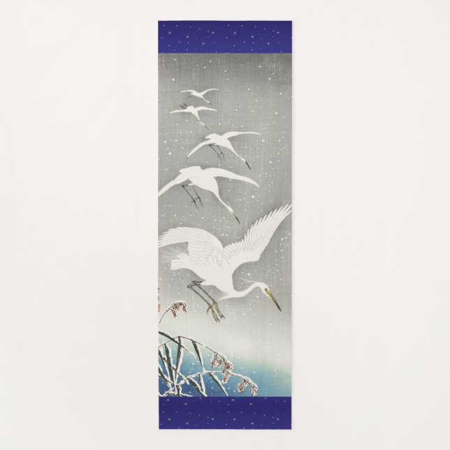 JAPONÉS CRANES YOGA Mat (Anverso)