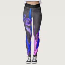 JAPONÉS IRIS BLACK Leggings