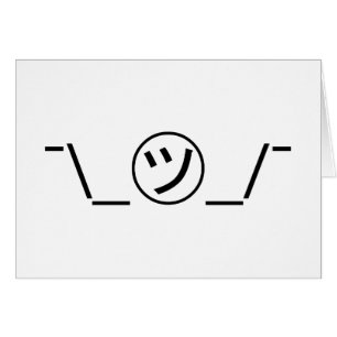 Japonés Kaomoji del ¯ \ _㋡_/¯ del Emoticon de