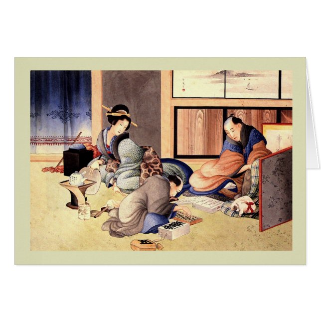 Japonés Woodblock (Anverso (Horizontal))
