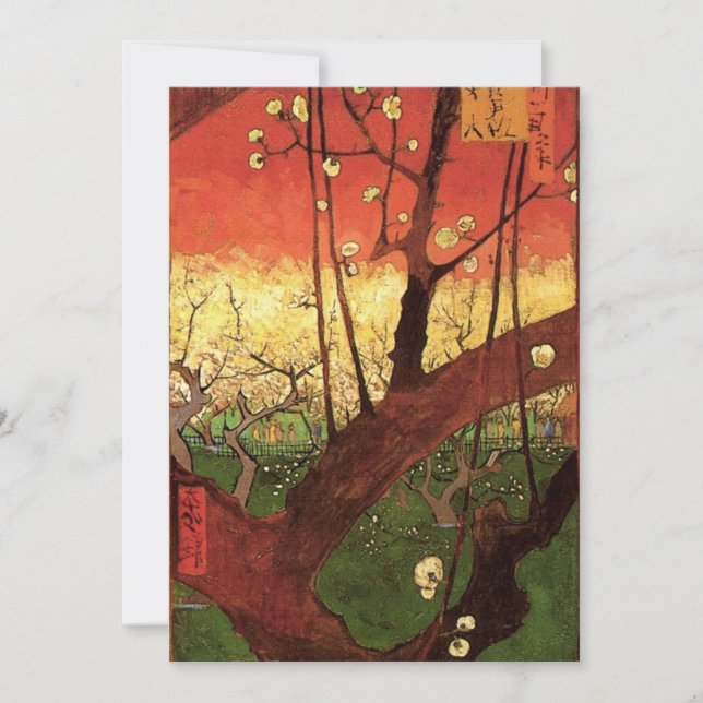 Japonismo: Árbol de ciruelo en flor de Vincent van (Anverso)