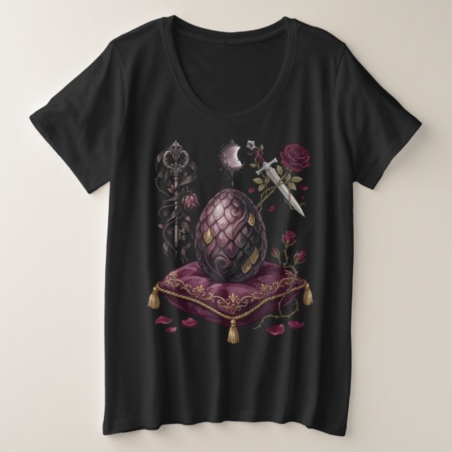 Jaque mate de ajedrez de dragón gótico (Anverso del diseño)