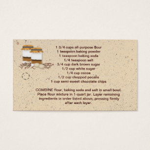 Jar Cookie Mix Hang Etiqueta