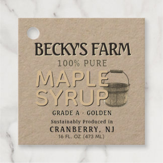 Jarabe de arce Kraft Nutrición Hechos Etiqueta de 