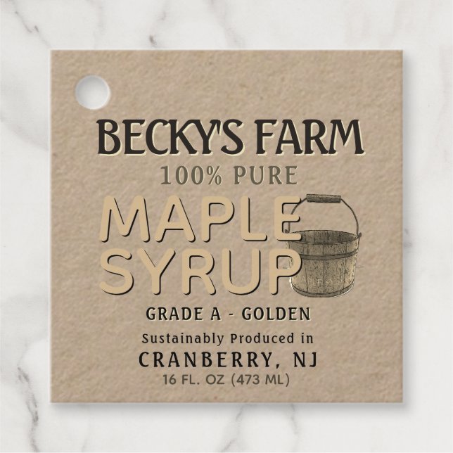 Jarabe de arce Kraft Nutrición Hechos Etiqueta de  (Anverso)