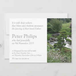 Jardín 3 con la Invitación del funeral de los gato