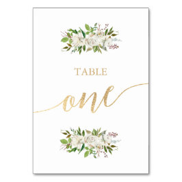 Jardín Antiguo | TARJETA DE TABLA DE ORO BODA flor