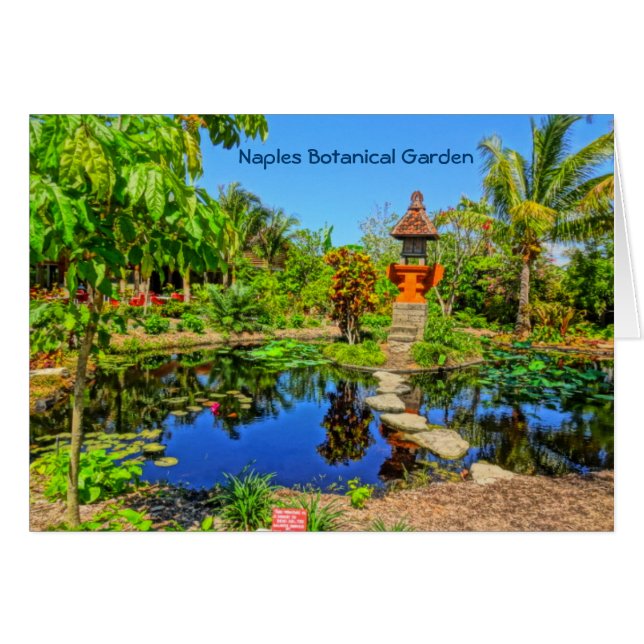 Jardín Asiático - Nápoles Jardín Botánico de Nápol (Anverso (Horizontal))