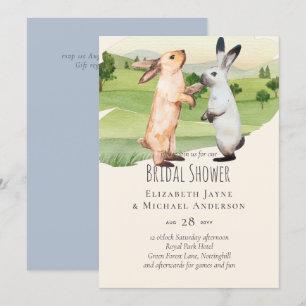 Jardín Boda Pareja de Conejos