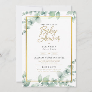 Jardín Boho de Invitación de Baby Shower
