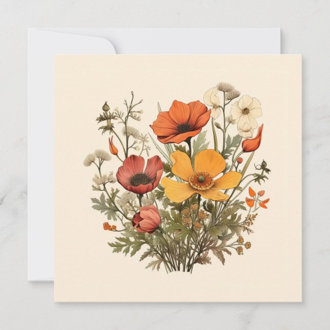 Jardín Botánico Bouquet de Flor Silvestre Amarilla (Anverso)