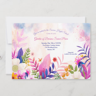 Jardín Botánico de los Sueños Invitaciones de Prom