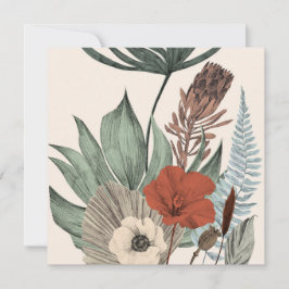 Jardín Botánico Vintage - Flores salvajes y Protea