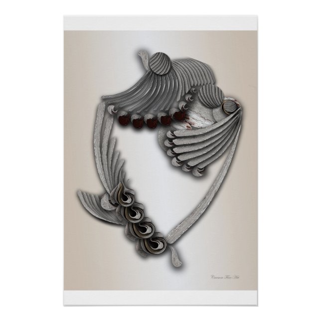 "Jardín contaminado" Poster brillante (Anverso)