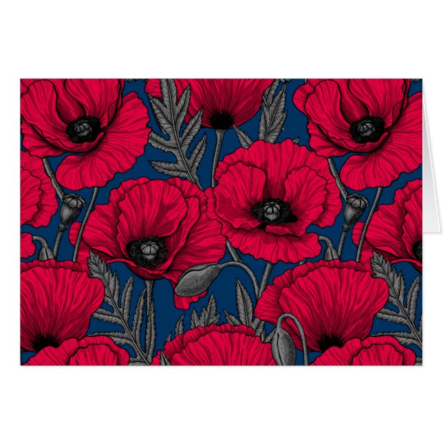 Jardín de adormidera nocturno (Anverso (Horizontal))