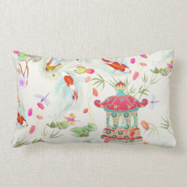 Jardín de agua japonés sobre almohada de marfil