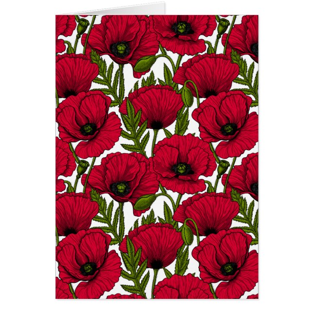 jardín de amapolas rojas 2 (Frente)