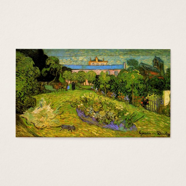 Jardín de Daubigny por Vincent van Gogh (Frente)