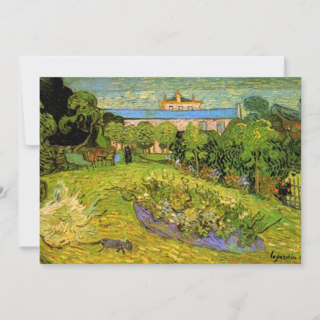 Jardín de Daubigny por Vincent van Gogh, Le Jardin (Anverso)