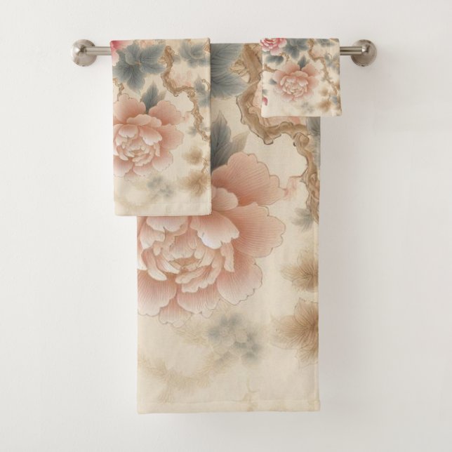 Jardín de flores 5 toallas de baño (In situ)